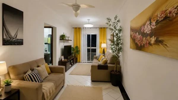 Apartamento Mobiliado - Guilhermina, Praia Grande