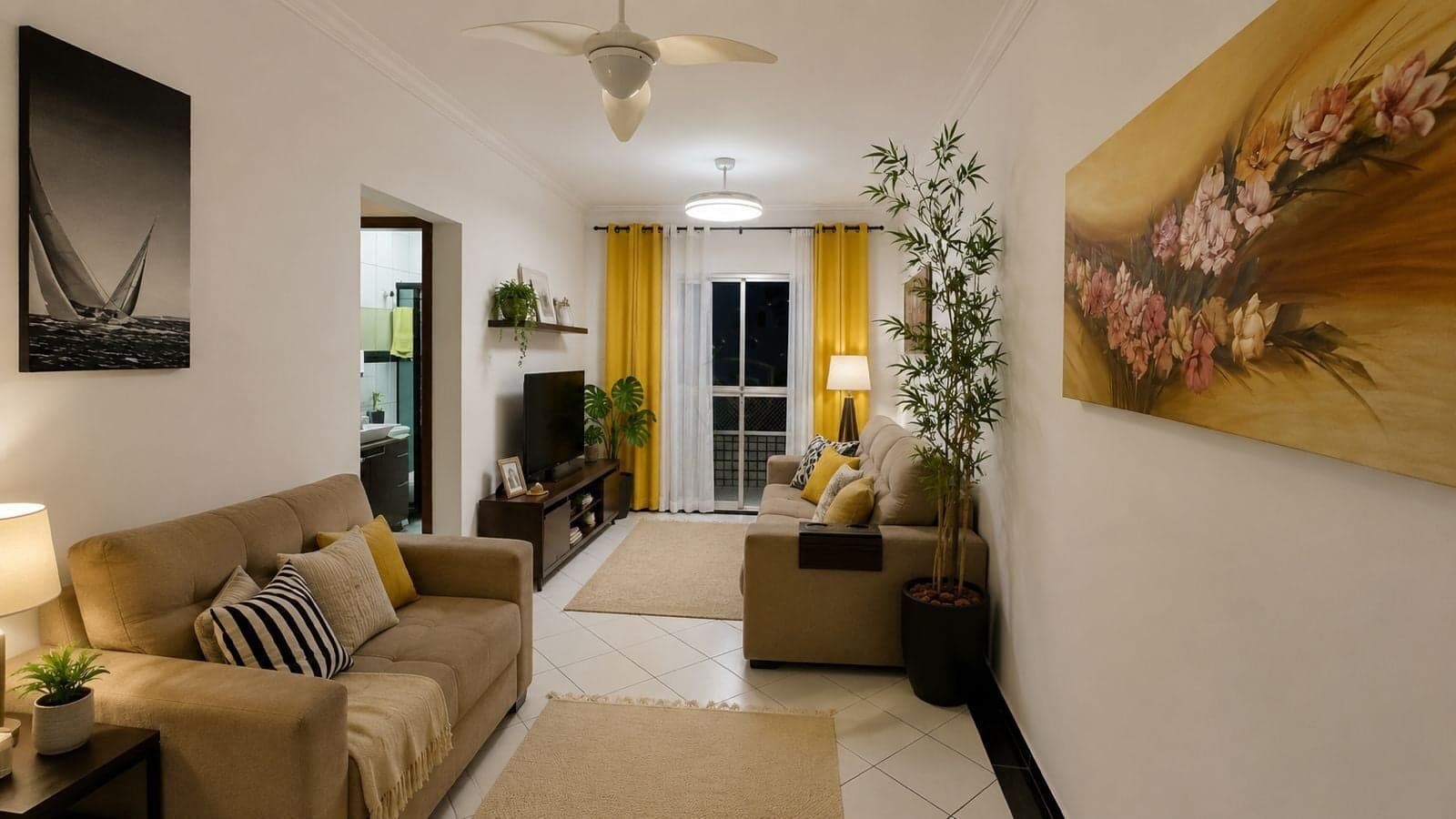 Apartamento Mobiliado - Guilhermina, Praia Grande