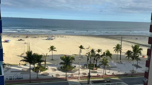 Apartamento Frente mar - Guilhermina, Praia Grande