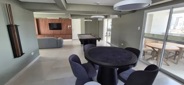 Apartamento Varanda gourmet - Aviação, Praia Grande