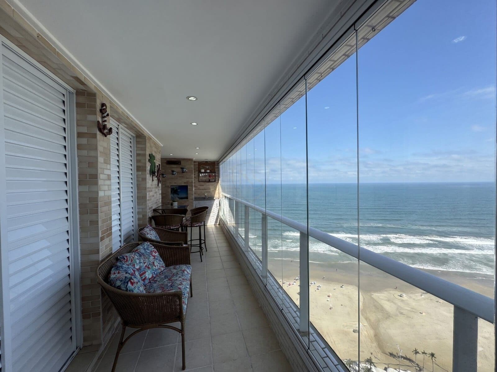 Apartamento frente ao mar 3 quarto resort a venda Praia Grande