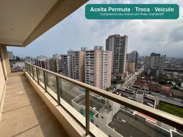 Apartamento Churrasqueira - Canto do Forte, Praia Grande