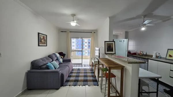 Apartamento Varanda gourmet - Vila Guilhermina, Praia Grande