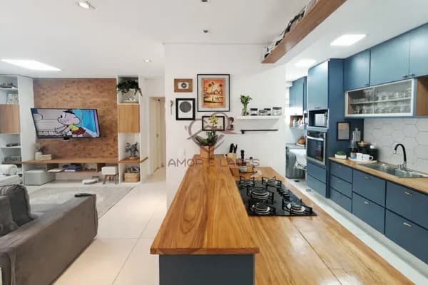 Apartamento à venda com 1 suíte e rico em planejados com 67m² em condomínio fechado na cidade de Sumaré
