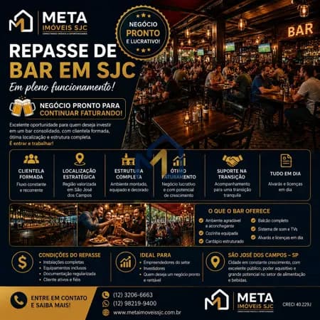 Repasse de Ponto Comercial | São José dos Campos