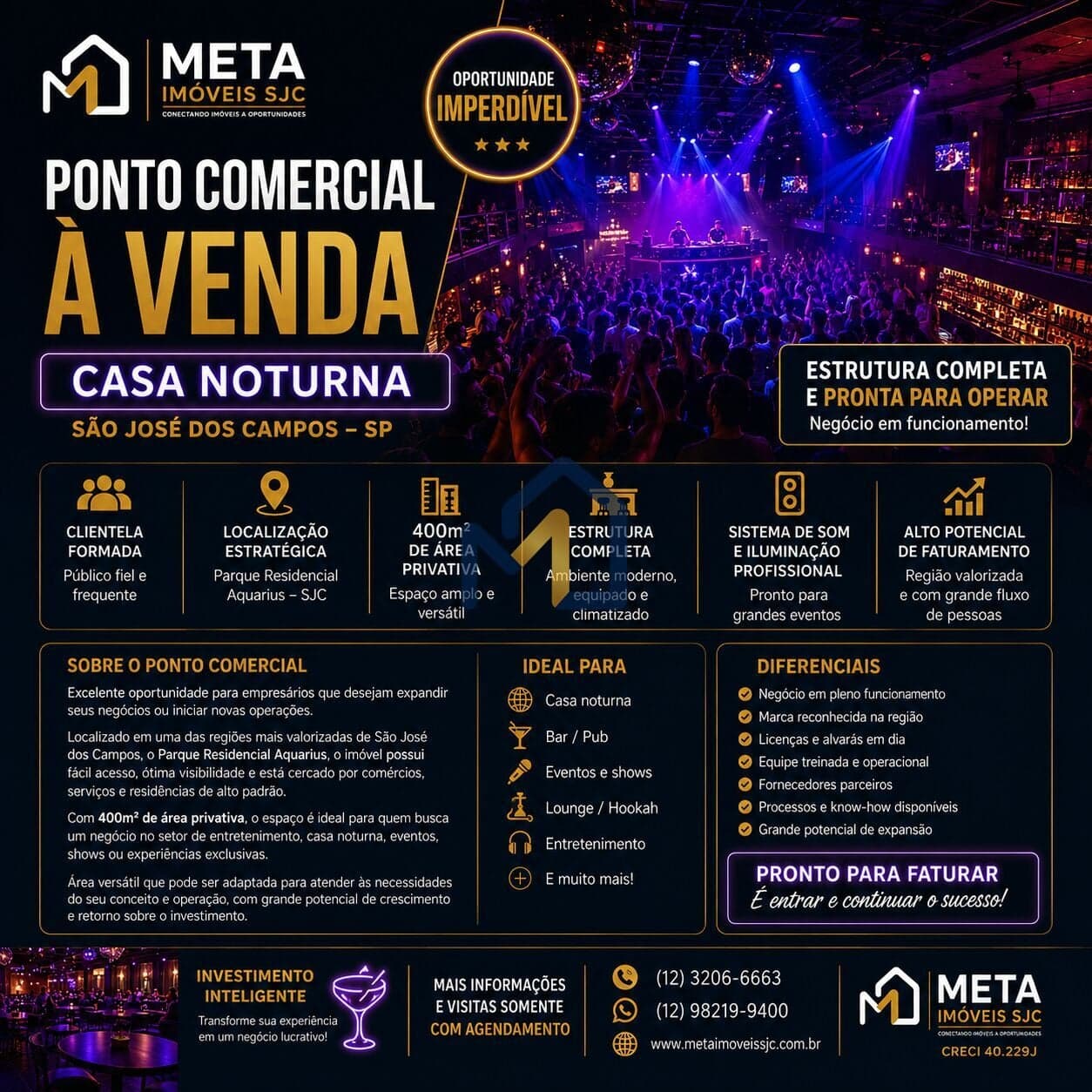 Casa Noturna à Venda / Repasse em São José dos Campos – SP