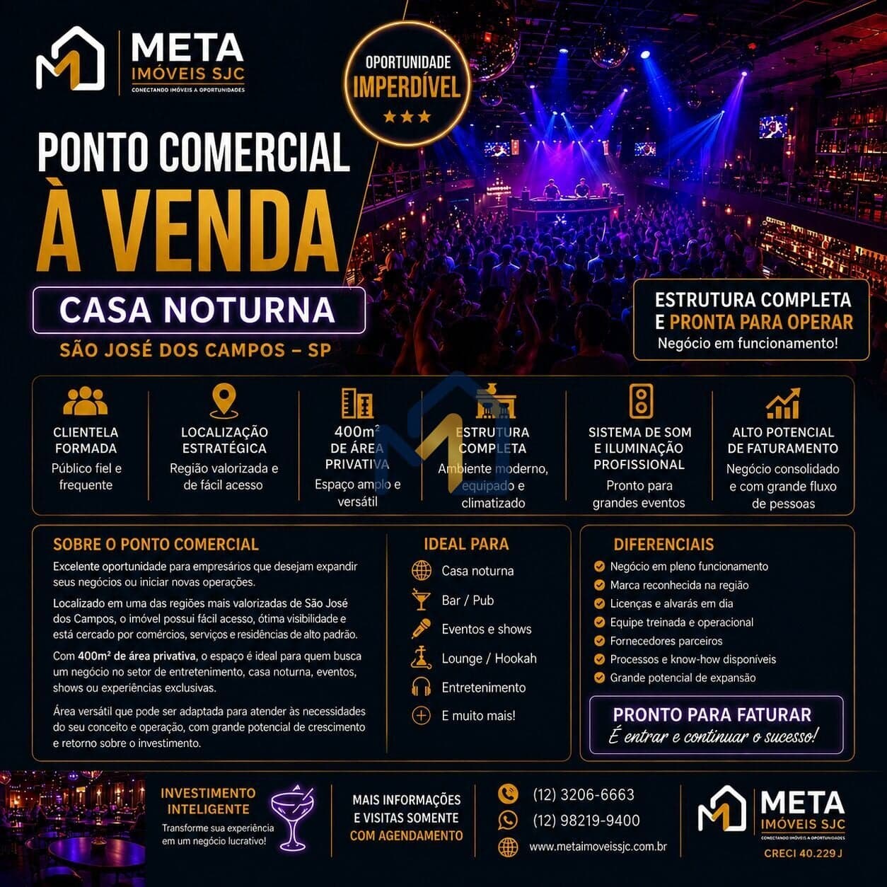 Casa Noturna à Venda / Repasse em São José dos Campos – SP