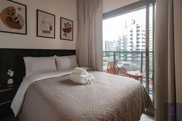Studio 19m2, mobiliado e decorado no Paraiso