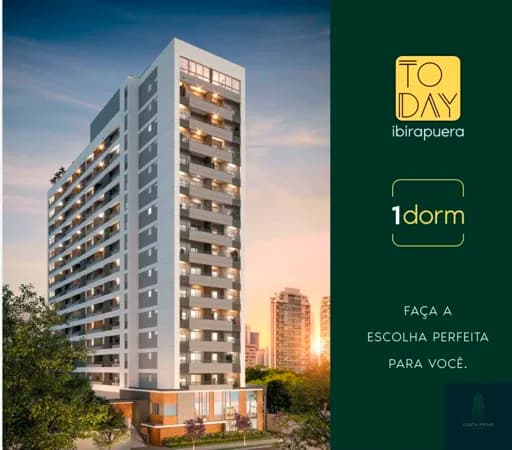 Studio 30m2, 01 Dormitório , Moema