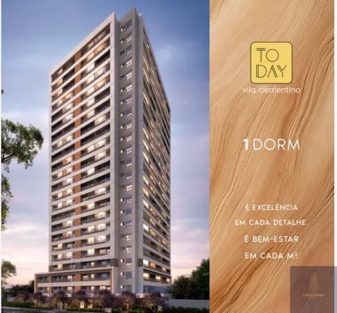 Studio 30m2, 01 Dormitório Vila Clementino
