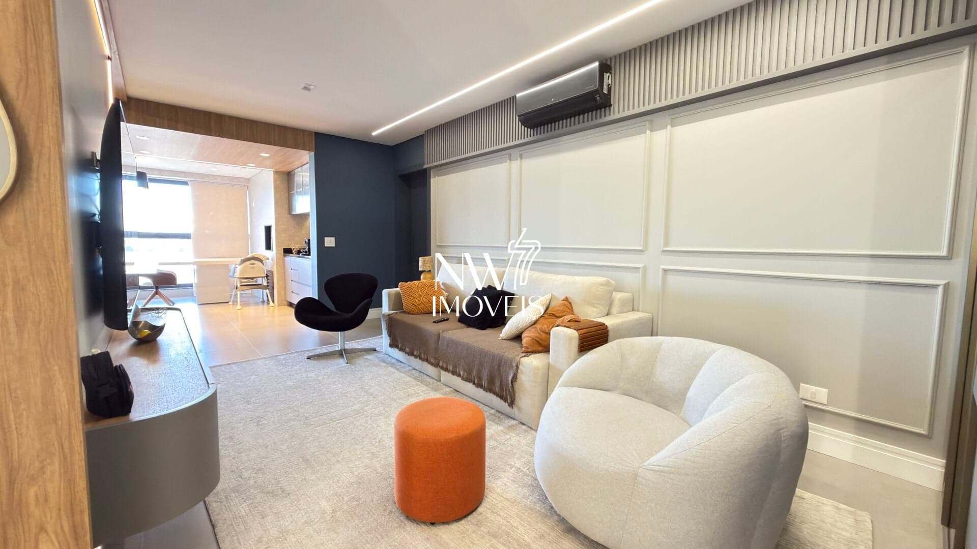 Excelente apartamento semi Mobiliado