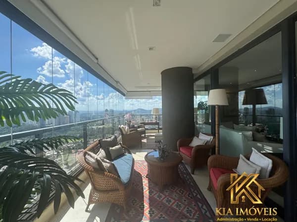 Apartamento Canvas Alphaville 344m² | 3 Suítes | 4 Vagas | Mobiliado | Vista Panorâmica