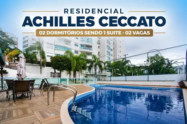 Apartamento - Itacorubi - Res Achilles Cecatto - 02 Dormitórios sendo 1 suite + 02 Vagas