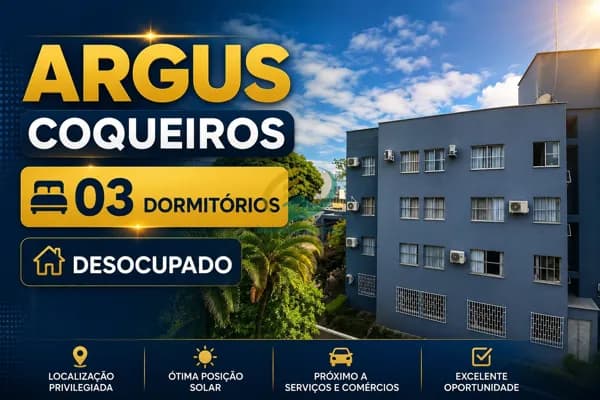 RESIDENCIAL ARGUS - 03 DORMITÓRIOS - Apartamento em Coqueiros, Florianópolis/SC
