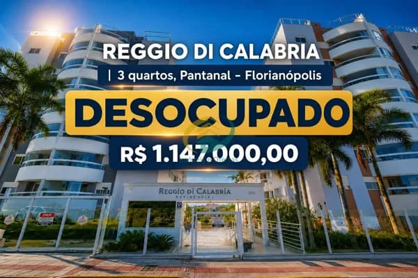 REGIO DE CALABRIA - PANTANAL - 03 Dormitórios sendo 1 Suites + 02 Vaga - Infra Completa