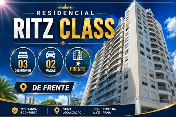 Apartamento Avenida Rio Branco - Ritz Class - 03 Dormitórios sendo 1 suite + 02 Vagas