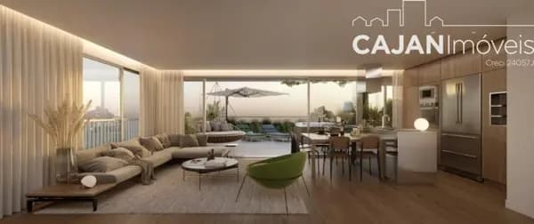 Apartamento com terraço, 1 dormitório e 1 vaga no bairro Petrópolis