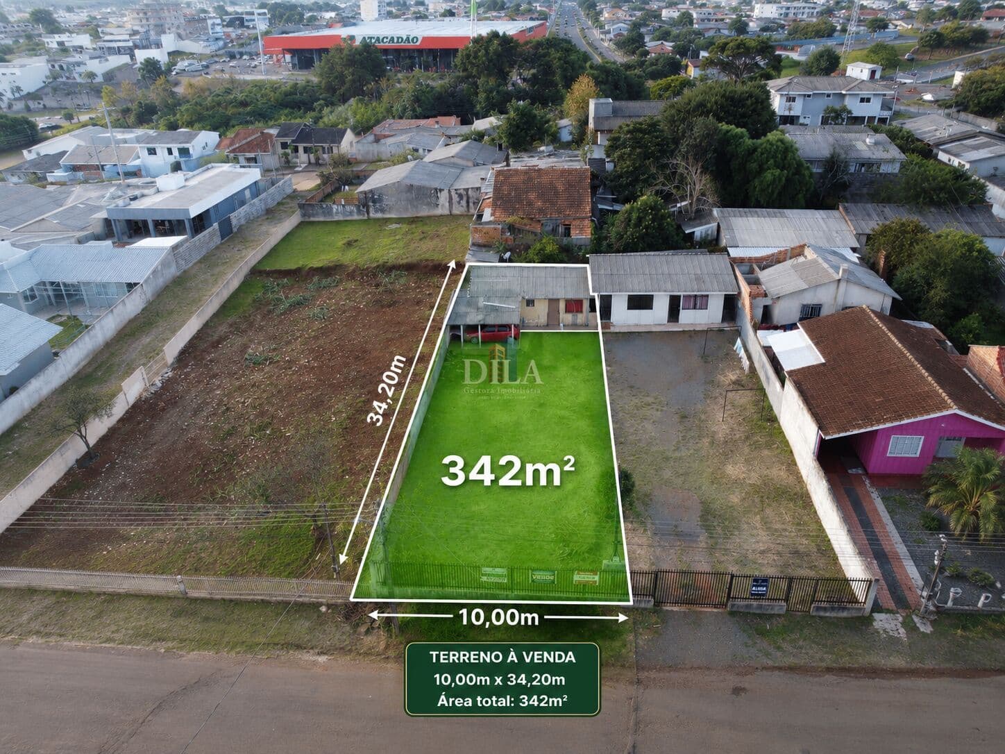 Terreno medindo