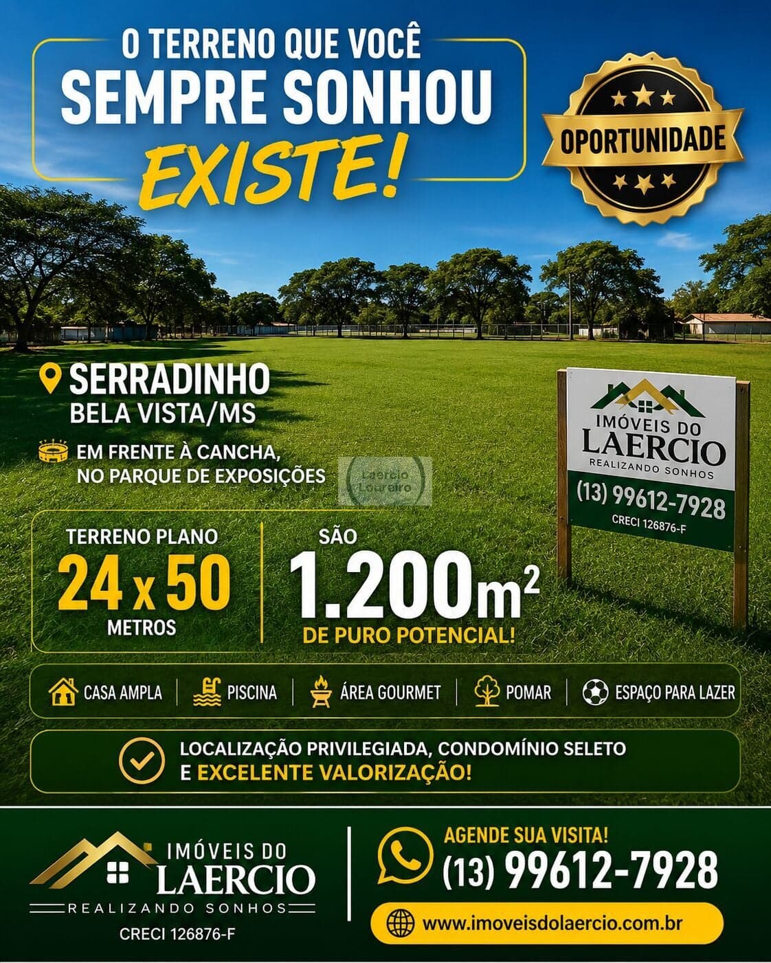 Seu Terreno em Bela Vista está aqui