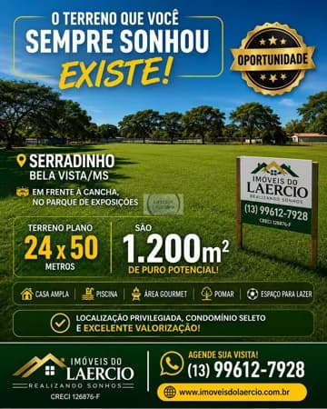 Seu Terreno em Bela Vista está aqui