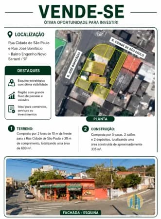 Lote/Terreno em Barueri - Vila Engenho Novo
