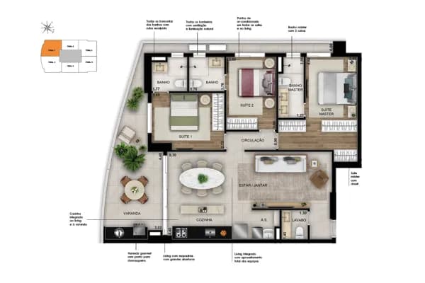 Opus Sync Venda Apto 117m² 3 Quartos Setor Bueno