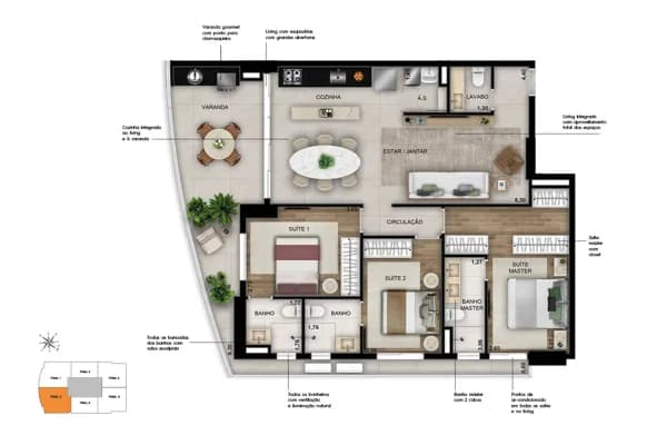Opus Sync Venda Apto 117m² 3 Quartos Setor Bueno