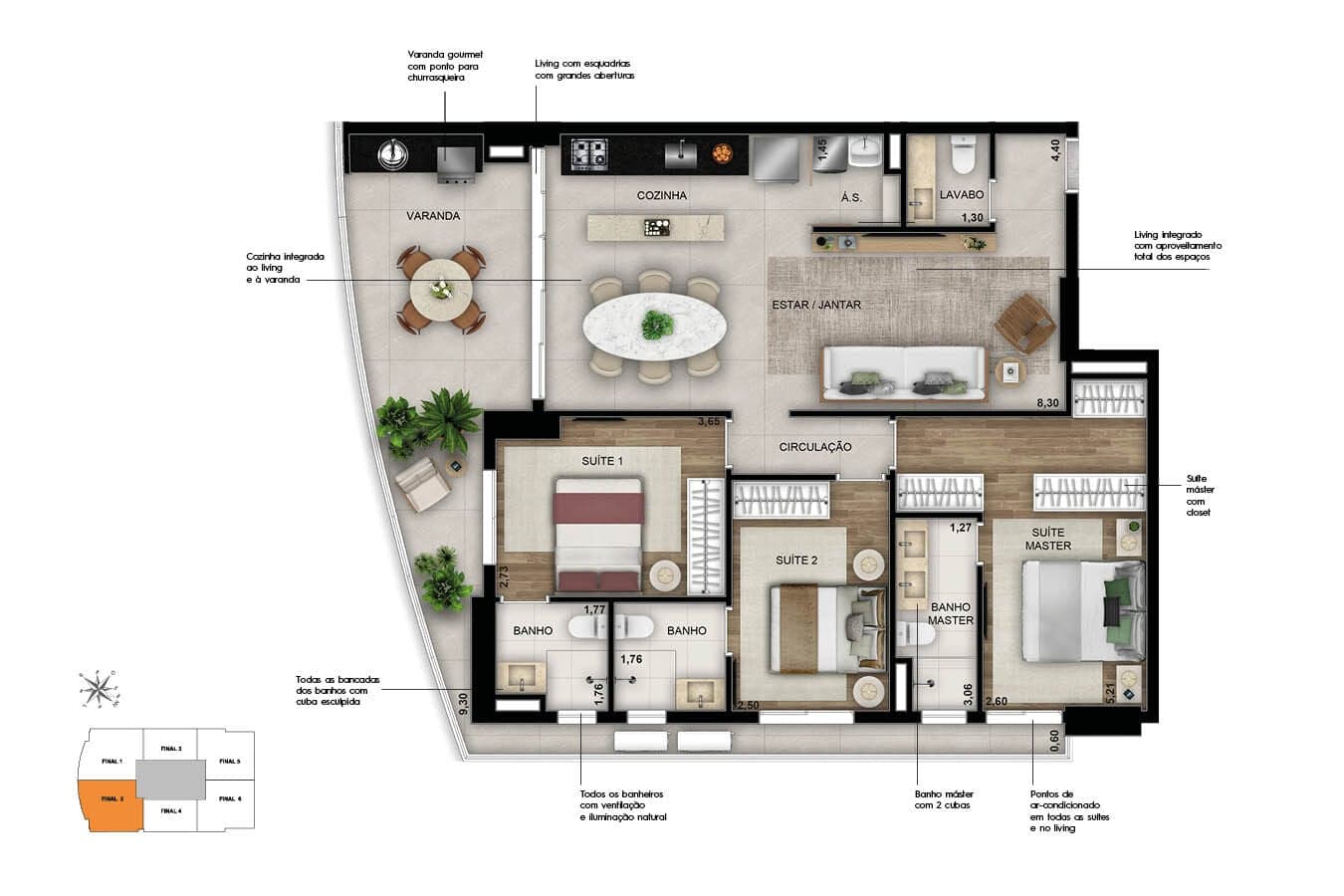 Opus Sync Venda Apto 117m² 3 Quartos Setor Bueno