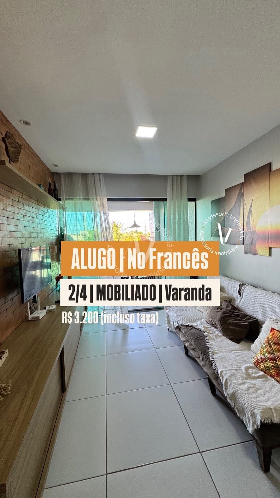 Apartamento MOBILIADO no Francês - Aluguel