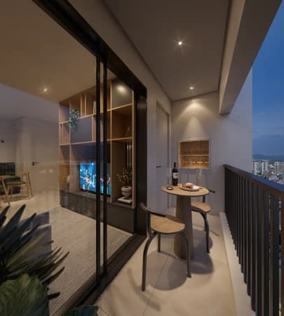 Apartamento 1 dormitório bairro Vorstadt - Blumenau