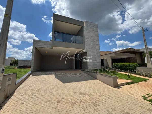 Casa Locação no Condomínio TerraAlphaville Mirassol, com 3 quartos suítes, sendo 1 com closet, piscina, escritório e área gourmet