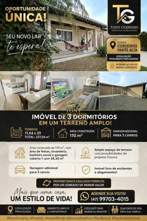 🏡✨ IMÓVEL ESCRITURADO A VENDA NO BAIRRO CORDEIROS 🏡✨