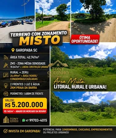 🚨🌊 OPORTUNIDADE RARA DE INVESTIMENTO EM GAROPABA/SC 🌳🏙️