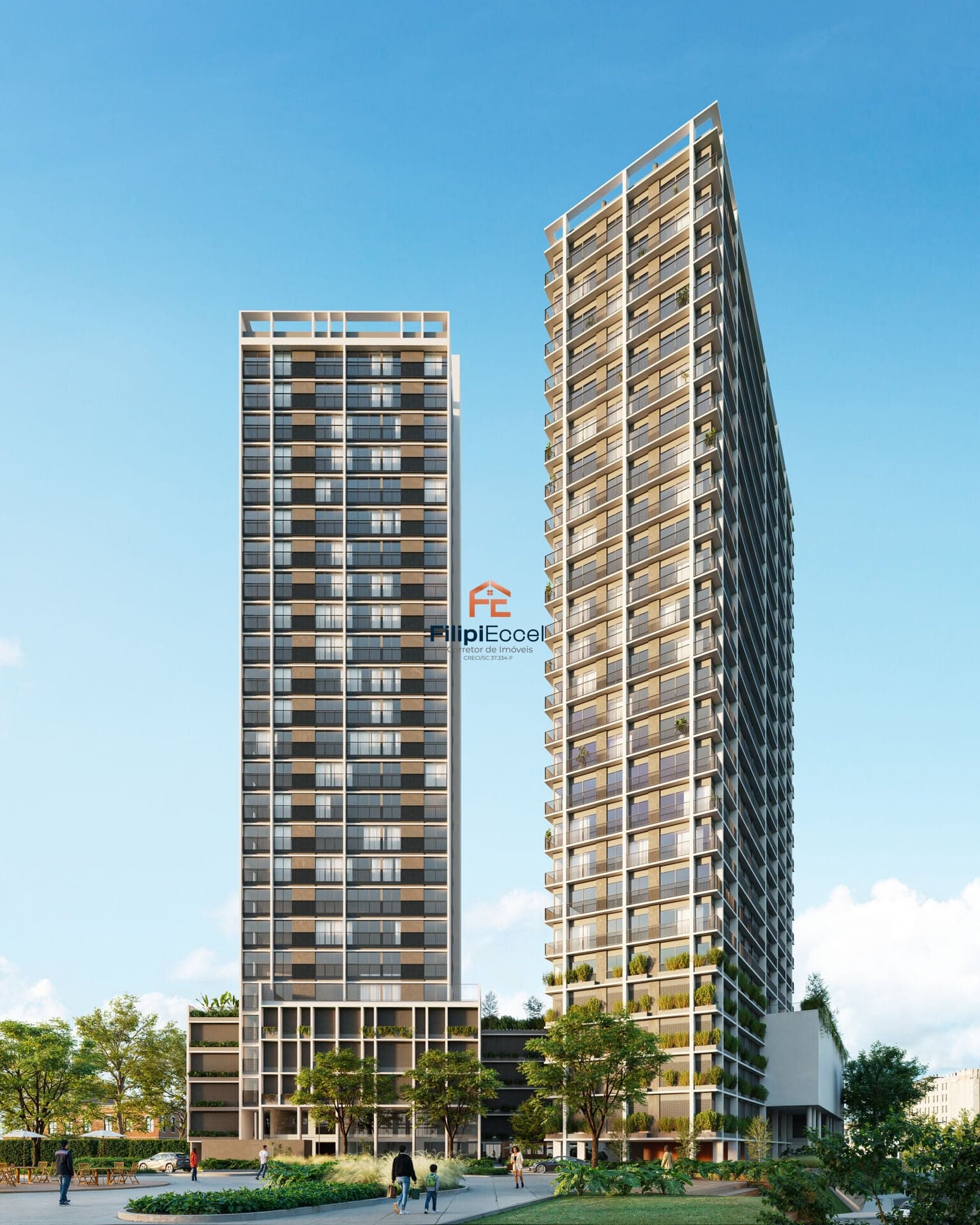 Apartamento 01 Suíte + 02 Dormitórios - Passeio Beira Rio