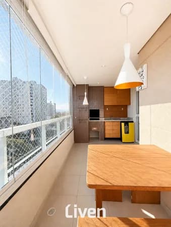 Apartamento mobiliado com varanda gourmet no Jardim Satélite — 89 m² de conforto e praticidade