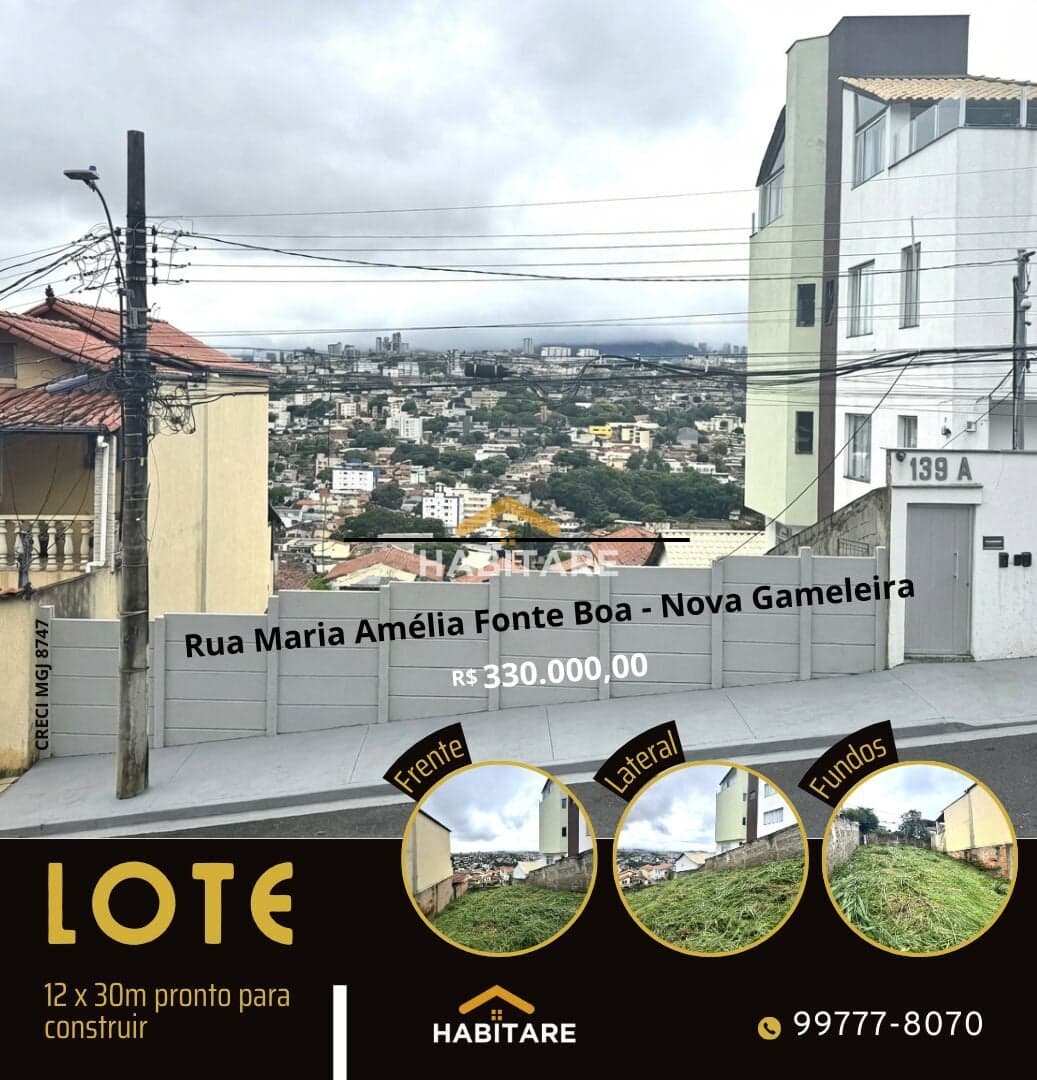 Lote Estratégico de 360 m² na Nova Gameleira