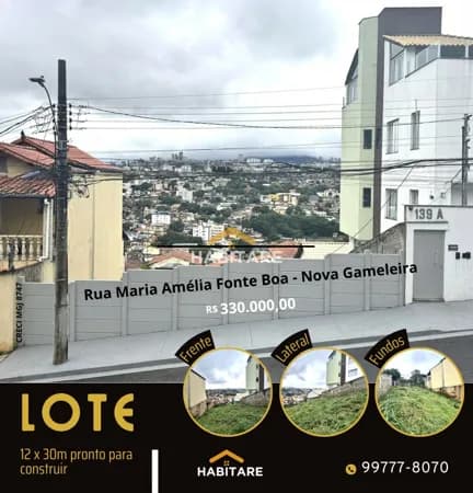 Lote Estratégico de 360 m² na Nova Gameleira