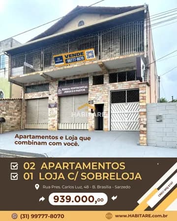 Prédio Residencial / Comercial em Sarzedo/MG.