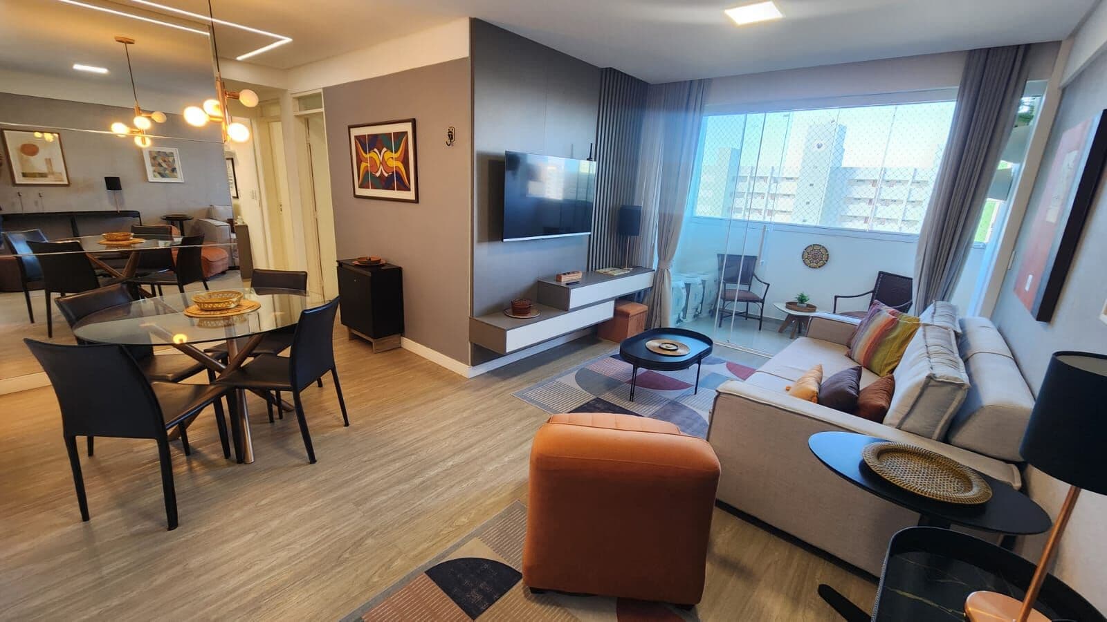 Mobiliado e projetado com vista mar no Jardim Oceania!!