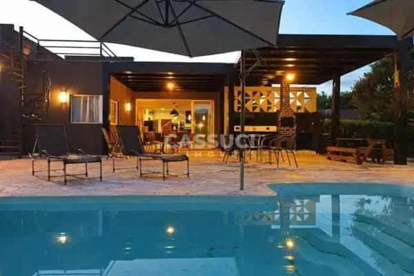 Rancho, 4 Quartos todos suítes, agua quente, piscina aquecida, Terras da Barra, Mendonça