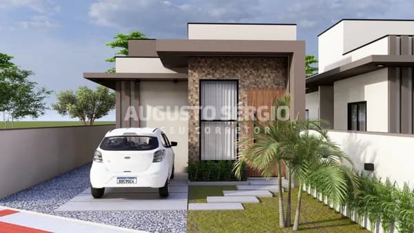 CASAS COM FACHADA MODERNA A VENDA NOVA TRENTO