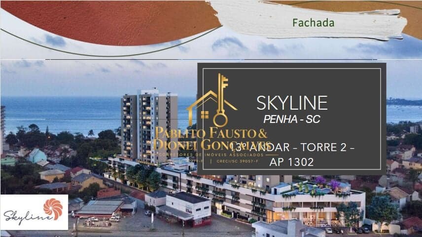 Apartamento Novo a Venda em Penha-SC Praia de Armação - Skyline Confort Club