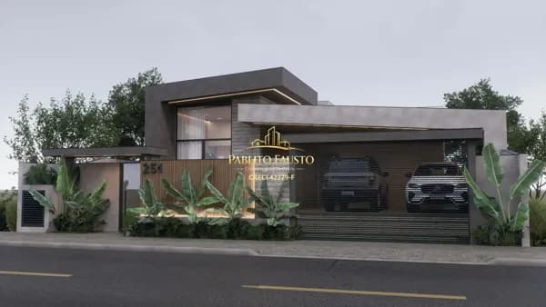 Casa Alto Padrão em Construção com 3 suítes no Gaspar Mirim