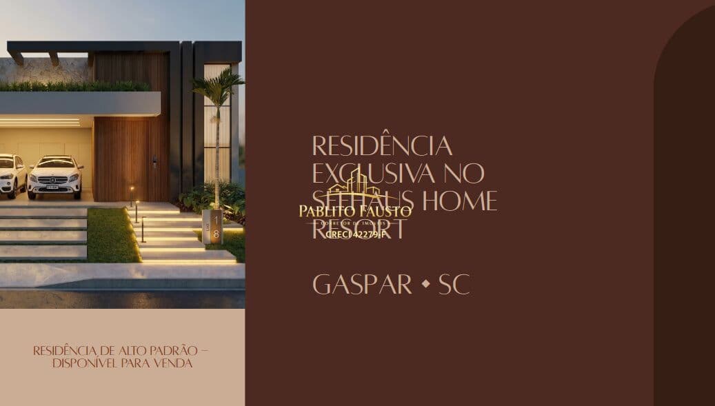 Casa Alto Padrão em Figueira, Gaspar/SC