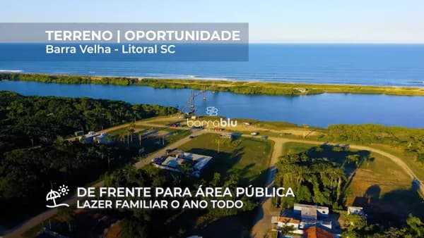 Terreno 1197m² – frente para Ponte Pênsil – Barra Velha SC