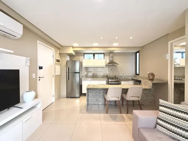 Edf. Ivani Silvestre | Apartamento mobiliado para alugar na Av. Boa Viagem | 34 m² | Andar alto | Totalmente mobiliado