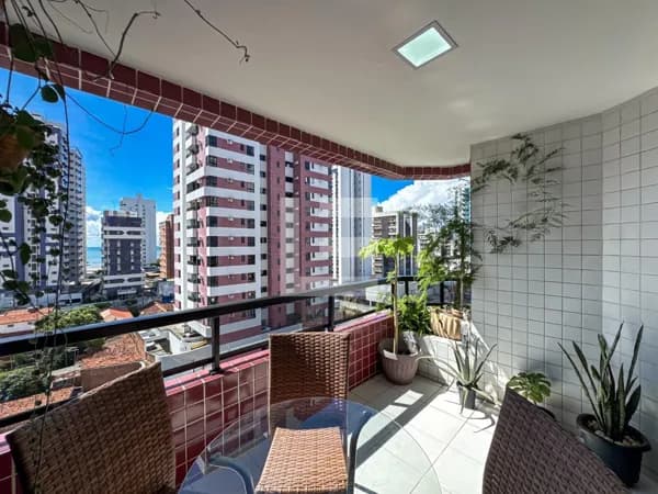 Edf. Rio Tejo | Apartamento Mobiliado para Locação em Candeias com 3 Quartos, Vista para o Mar e 106m²