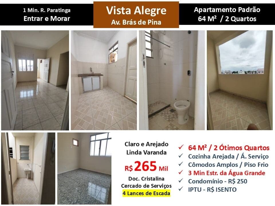 Apto Vista Alegre Brás de Pina 64M²
