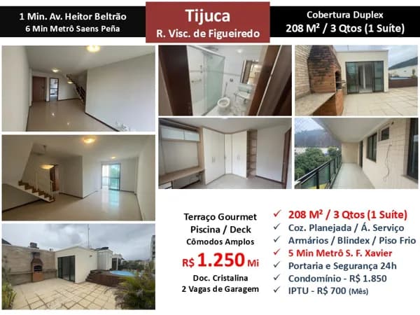 Cob Tijuca Visc. de Figueiredo 208M²