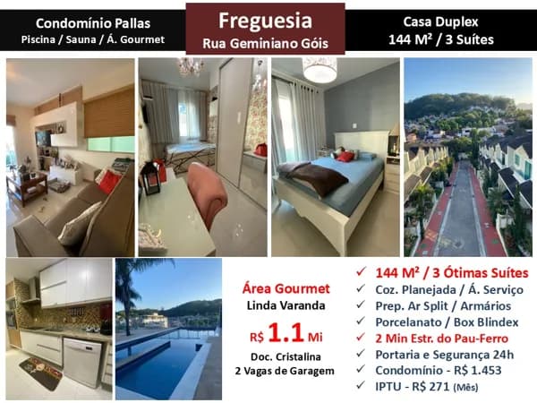 Casa JPA Freguesia Geminiano Góis Pallas 144M²